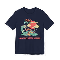 Surfer T-Shirt - Ditch Plains, Montauk, NY Design