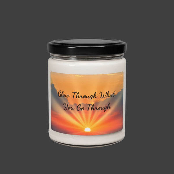 Glow Through What You Go Through - Scented Soy Candle, 9oz