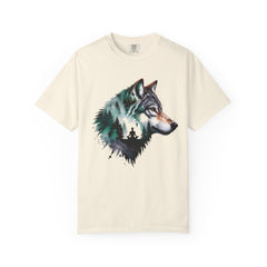 Wolf Graphic Unisex T-Shirt, Nature Lover Gift,Yoga Lover Gift, Outdoor Adventure Tee, Wilderness Apparel, Eco-Friendly Clothing, Animal Print Shirt