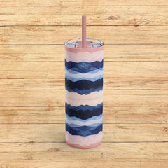 Serenity Waves - Maars Maker Skinny Matte Tumbler, 20oz