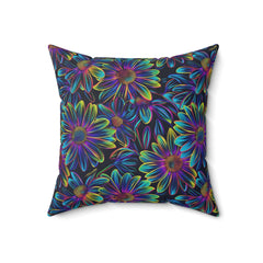Luminous Flora - Spun Polyester Square Pillow
