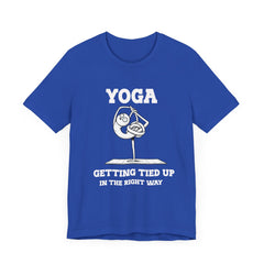 Yoga, Getting Tied Up - Unisex Jersey Short Sleeve Tee