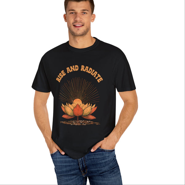 Rise and Radiate, Zen Shirt, Motivational Tee, Gift for Her, Yoga Apparel