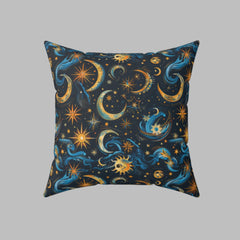 Night Sky Rhapsody - Spun Polyester Square Pillow