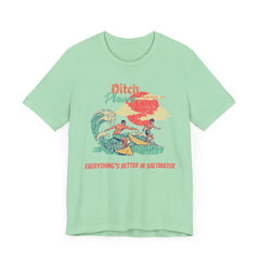 Surfer T-Shirt - Ditch Plains, Montauk, NY Design