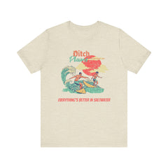 Surfer T-Shirt - Ditch Plains, Montauk, NY Design