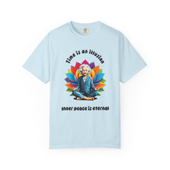 Unisex Garment-Dyed T-Shirt - 'Time is an Illusion' Meditation Tee