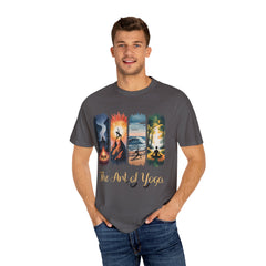Yoga Art Unisex Garment-Dyed T-Shirt - Relaxed Fit for Mindfulness and Meditation