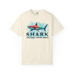 Emotional Support Shark T-Shirt - Unisex Garment-Dyed Tee