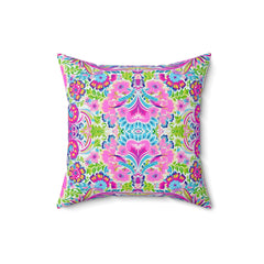 Blissful Bloom - Spun Polyester Square Pillow