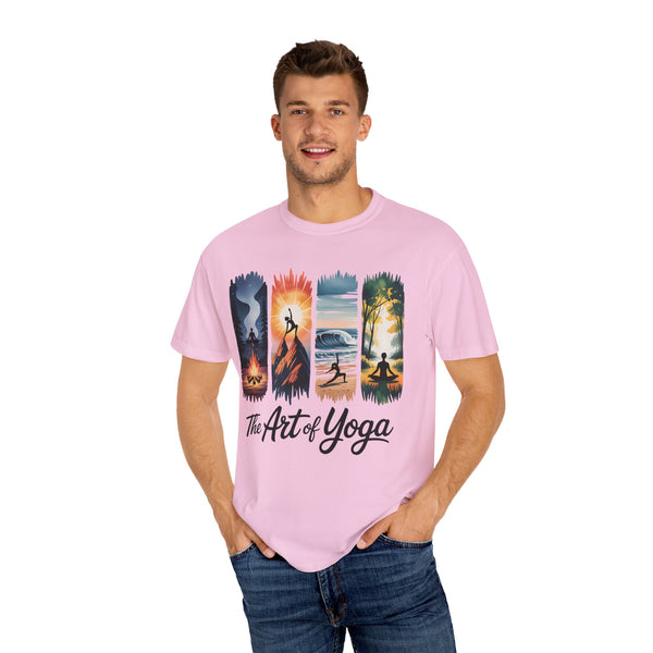 Yoga Art Unisex Garment-Dyed T-Shirt - Relaxed Fit for Mindfulness and Meditation