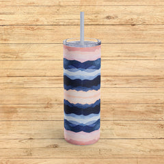 Serenity Waves - Maars Maker Skinny Matte Tumbler, 20oz