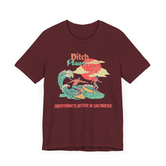 Surfer T-Shirt - Ditch Plains, Montauk, NY Design