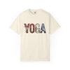 Unisex Yoga T-shirt - Garment-Dyed with Floral Design