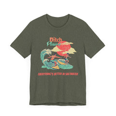 Surfer T-Shirt - Ditch Plains, Montauk, NY Design