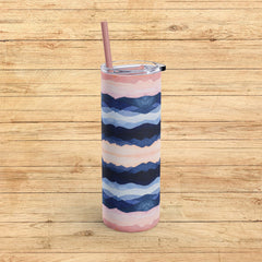 Serenity Waves - Maars Maker Skinny Matte Tumbler, 20oz