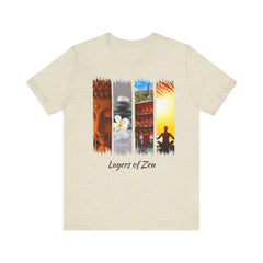 Layers of Zen Unisex Jersey Tee - Mindfulness & Peaceful Vibes