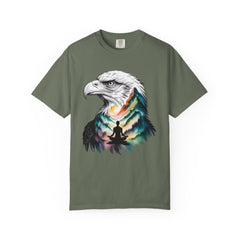 Eagle Spirit Unisex Garment-Dyed T-shirt - Nature Meditation Design