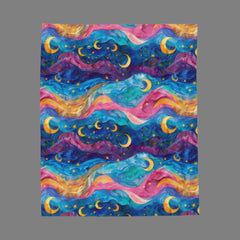 Stardust Serenity - Velveteen Plush Blanket