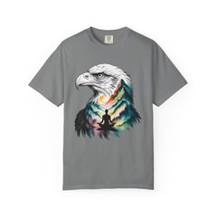 Eagle Spirit Unisex Garment-Dyed T-shirt - Nature Meditation Design