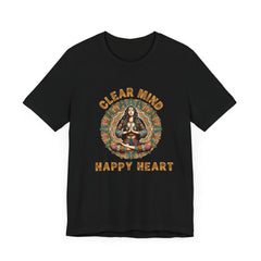 Calm Mind Happy Heart - Unisex Jersey Short Sleeve Tee