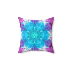 Aura Bloom - Spun Polyester Square Pillow
