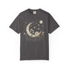 Moonlit Floral Unisex Garment-Dyed T-Shirt – Perfect for Nature Lovers