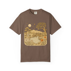 Moonlit Nature T-Shirt, Unisex Gift, Outdoor Vibe, Vintage Aesthetic Tee, Relaxed Graphic Shirt