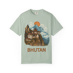 Scenic Bhutan T-Shirt, Travel Tee, Nature Lover Gift, Unisex Graphic T-Shirt, Adventure Clothing, Cultural Souvenir