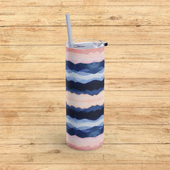 Serenity Waves - Maars Maker Skinny Matte Tumbler, 20oz