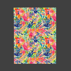 Watercolor Garden - Velveteen Plush Blanket