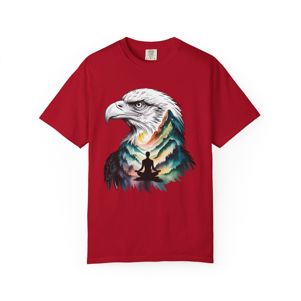 Eagle Spirit Unisex Garment-Dyed T-shirt - Nature Meditation Design
