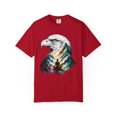 Eagle Spirit Unisex Garment-Dyed T-shirt - Nature Meditation Design
