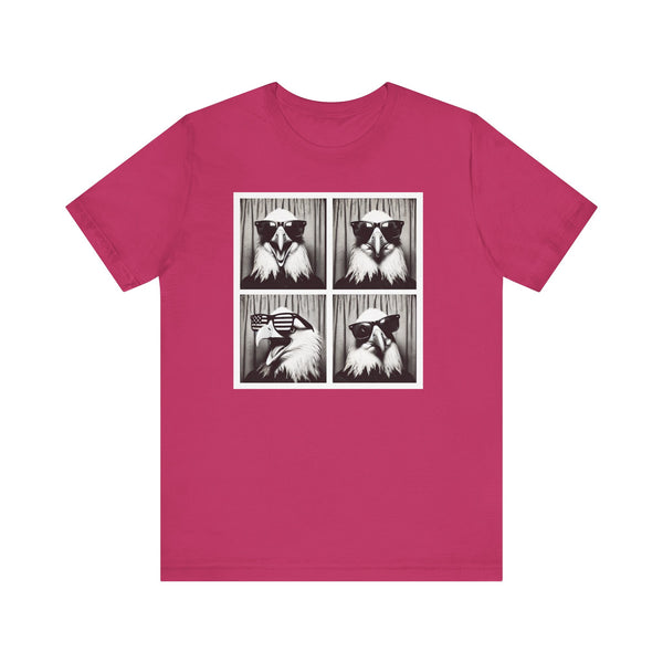 Animal Photobooth Funny Eagle T- ShirtUnisex Jersey Short Sleeve Tee-