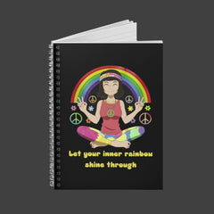 Let Your Inner Rainbow Shine Through - Spiral Notebook - Ruled Line