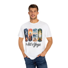 Yoga Art Unisex Garment-Dyed T-Shirt - Relaxed Fit for Mindfulness and Meditation