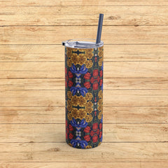Golden Blossom Garden - Maars Maker Skinny Matte Tumbler, 20oz