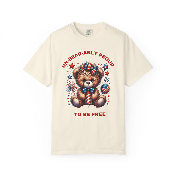 Unisex Garment-Dyed T-Shirt - Un-Bear-Ably Proud Bear Design for Celebrations