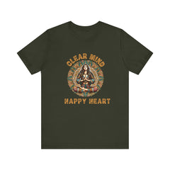 Calm Mind Happy Heart - Unisex Jersey Short Sleeve Tee