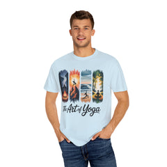 Yoga Art Unisex Garment-Dyed T-Shirt - Relaxed Fit for Mindfulness and Meditation