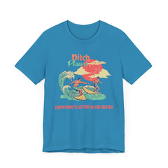 Surfer T-Shirt - Ditch Plains, Montauk, NY Design