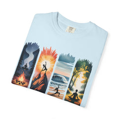 Yoga Art Unisex Garment-Dyed T-Shirt - Relaxed Fit for Mindfulness and Meditation