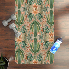 Desert Cactus - Rubber Yoga Mat