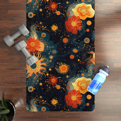 Galactic Radiance - Rubber Yoga Mat