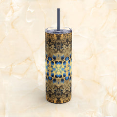 Twilight Floral Tapestry - Maars Maker Skinny Matte Tumbler, 20oz