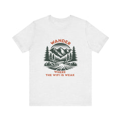 Mountain Wander Short Sleeve Tee - Wander Where The WiFi Is Weak