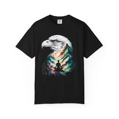 Eagle Spirit Unisex Garment-Dyed T-shirt - Nature Meditation Design