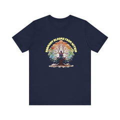 Harmony Blooms From Within - Unisex Jersey Short Sleeve Tee