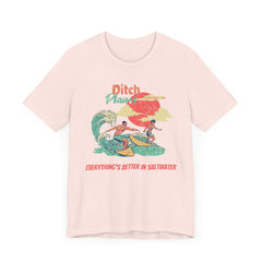 Surfer T-Shirt - Ditch Plains, Montauk, NY Design