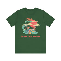 Surfer T-Shirt - Ditch Plains, Montauk, NY Design